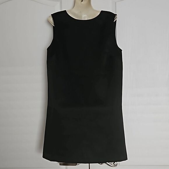 H&M Bow-Front Sleeveless Mini Dress Black Small - Picture 4 of 16